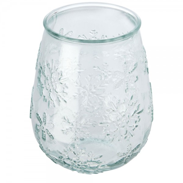 Faro Teelichthalter aus recyceltem Glas