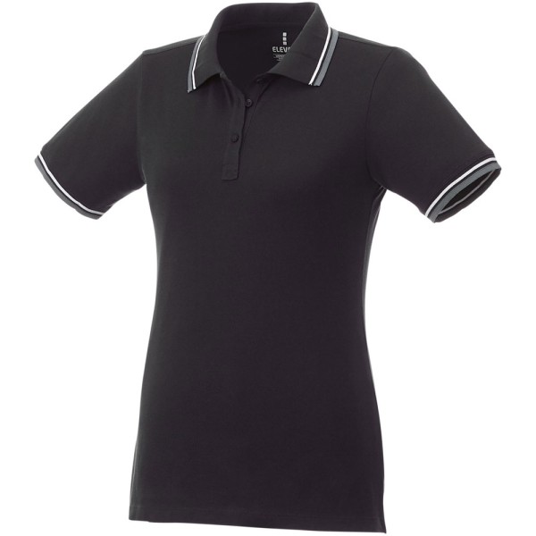 Fairfield Poloshirt mit weißem Rand für Damen