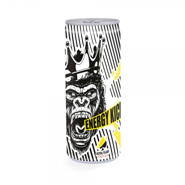 Getränkedose 250ml Folie, weiß Energy Drink