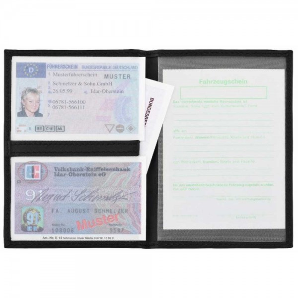 CreativDesign® Ausweistasche "517deLuxe" schwarz