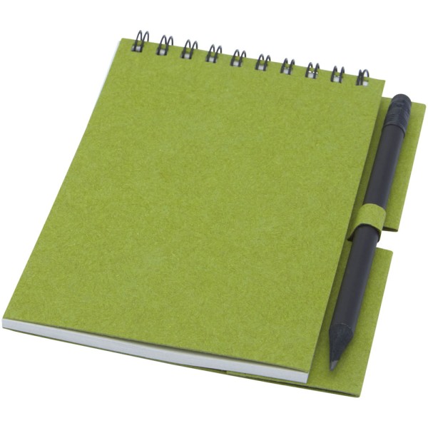 Luciano Eco Notizbuch mit Spiralbindung mit Stift – klein