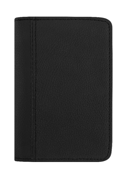 CreativDesign® Ausweistasche "Paper 2" schwarz/schwarz