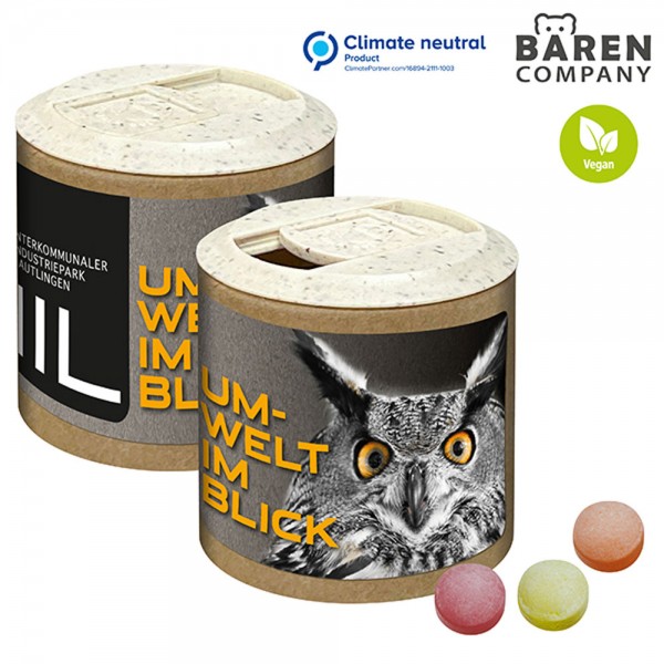 Papier-Werbedose Bären Company Bonbons