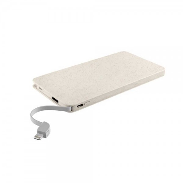 Metmaxx® Powerbank "TripleForce10" beige wheat straw