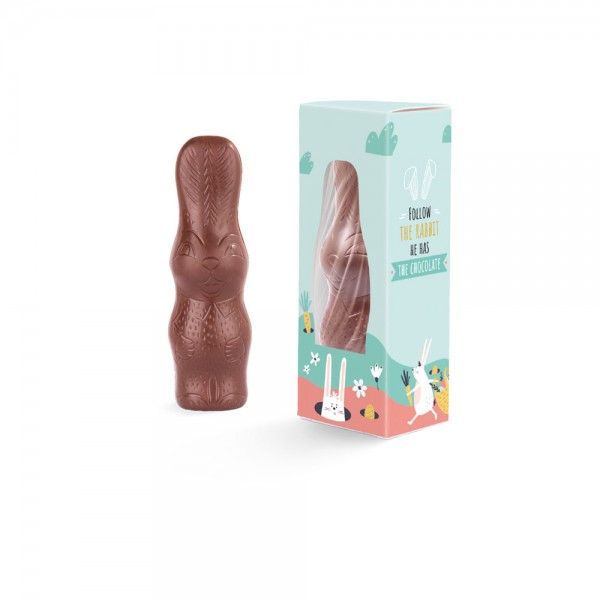 Rettergut Osterhase Werbeverpackung aus weißem Karton