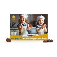 Classic Wand Adventskalender Vollkartonhülle, Querformat, weiß Kalenderblister mit 24 Friedel Schoko Classic Wand Adventskalender Vollkartonhülle, Querformat, weiß Kalenderblister mit 24 Friedel Schoko