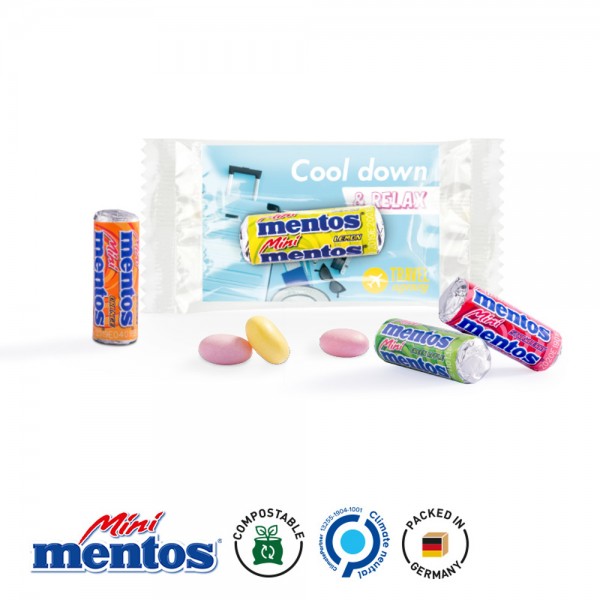Werbeträger Mentos Mini Kaudragee Rolle, Fruit Mix