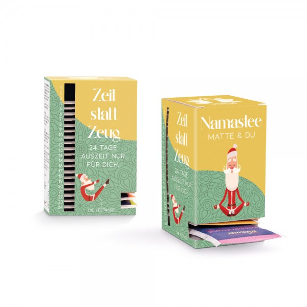 Tee Tower Vollkartonhülle, weiß 24 Meßmer Teebeutel, 4 Sorten gemischt