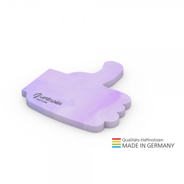 Form aus 100 x 72, 50 Blatt, Daumen