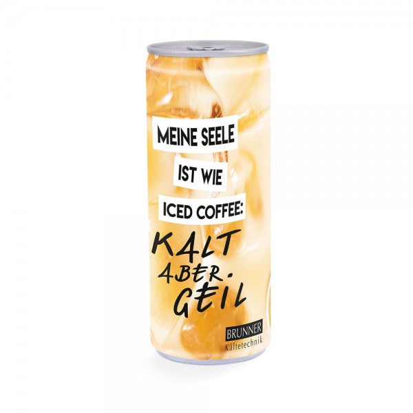 Getränkedose 250ml Folie, weiß Eiskaffee