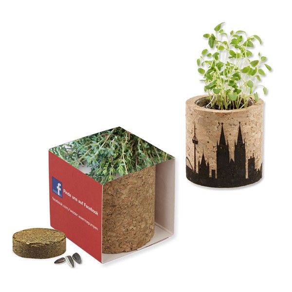 Pflanz-Kork rund Thymian