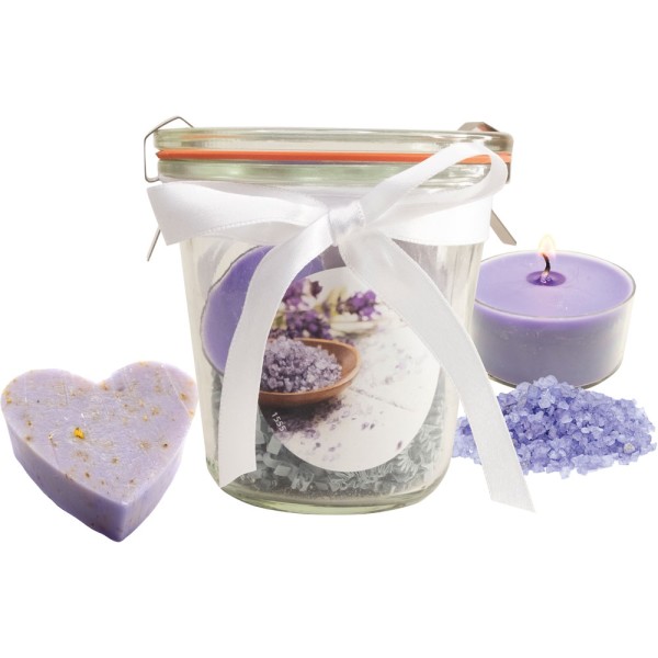 Lavendel Wellness-Glas