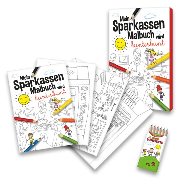 Malbuch Sparkassen-Set