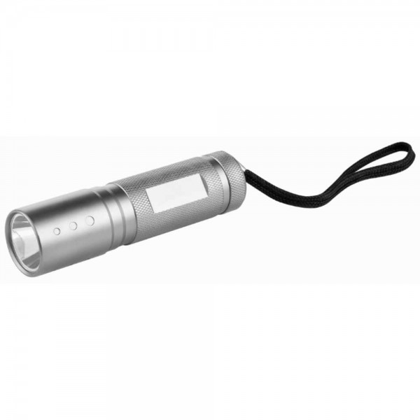 Metmaxx® LED MegaBeam Taschenlampe "Safe2GoCompact" titan