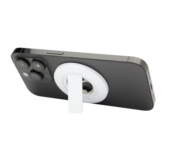 Magnetische Smartphonehalterung aus recyceltem Kunststoff mit Flaschenöffner