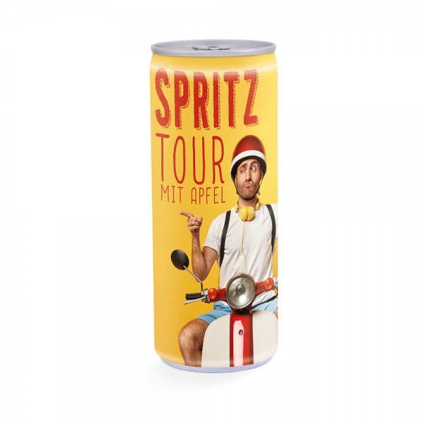 Getränkedose 250ml Folie, transparent Apfelschorle