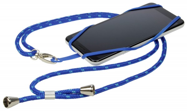 Smartphone-Halterung aus Silikon mit langem Kordelband