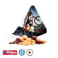 Snack Tetraeder Folie, weiß Pittjes Studentenfutter Snack Tetraeder Folie, weiß Pittjes Studentenfutter