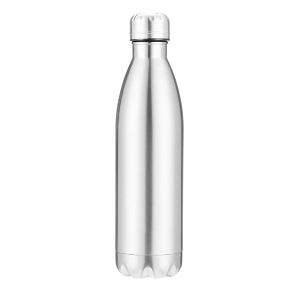 TRIO 500 ml Vakuumflasche aus gebürstetem Edelstahl
