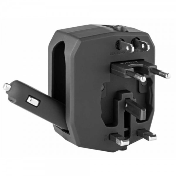 Metmaxx® Reiseadapter "TravelGenius" schwarz